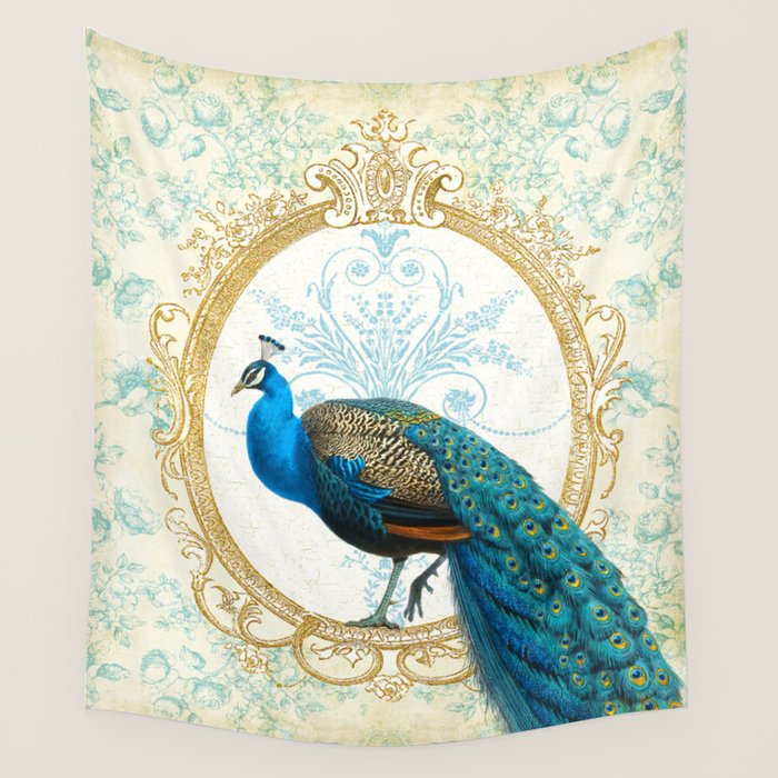 Paris Peacock Wall Tapestry Gallery Image 4