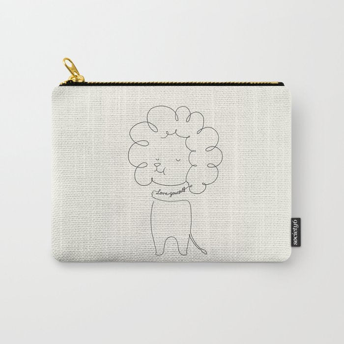 Love Yourself Lion Carry All Pouch Gallery Image 1