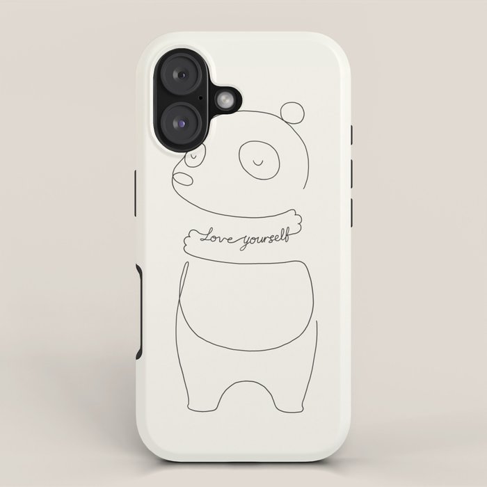 Love Yourself Panda iPhone Case Gallery Image 1