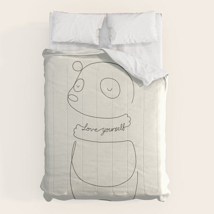 Love Yourself Panda Comforter Gallery Image 6