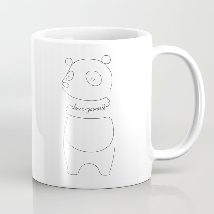 Love Yourself Panda Coffee Mug Gallery Image 1