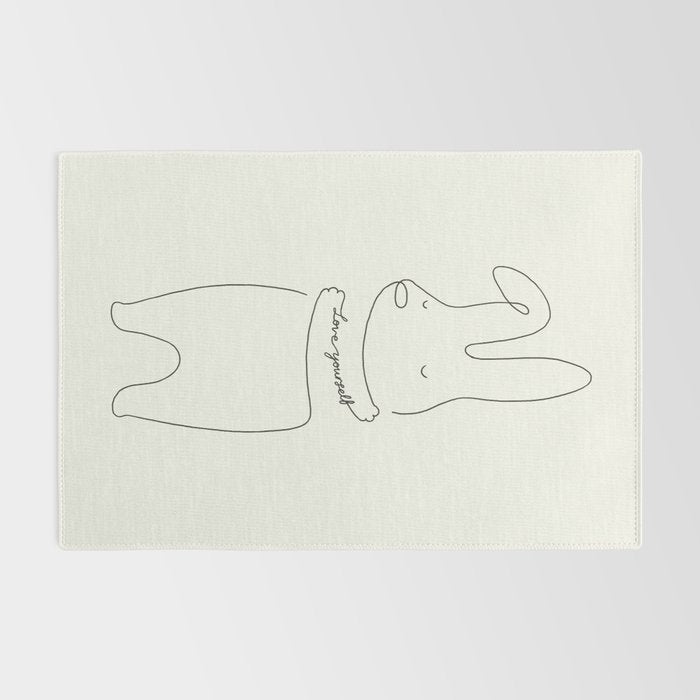 Love Yourself - Bunny Rug Gallery Image 2