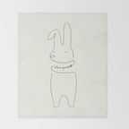 Love Yourself - Bunny Throw Blanket Gallery Image 2