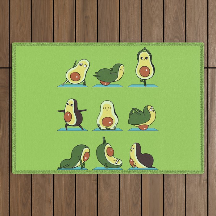 Avocado Yoga Outdoor Rug Gallery Image 1
