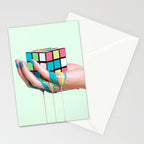 MELTING RUBIKS CUBE Stationery Card Gallery Image 2