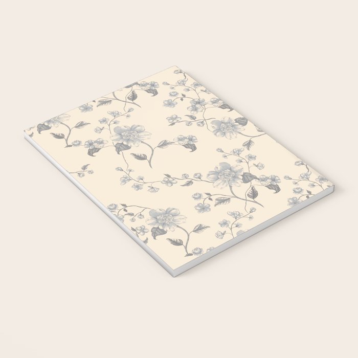 Vintage Blue Floral Notebook Gallery Image 3