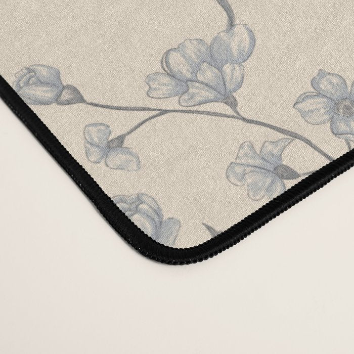 Vintage Blue Floral Desk Mat Gallery Image 4