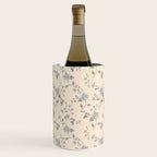 Vintage Blue Floral Wine Chiller Gallery Image 2