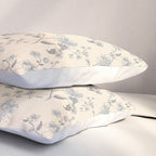 Vintage Blue Floral Pillow Sham Gallery Image 3