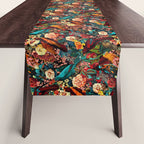 FLORAL AND BIRDS XVII Table Runner Gallery Image 1
