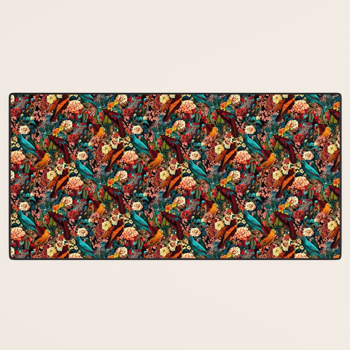 FLORAL AND BIRDS XVII Desk Mat Gallery Image 3