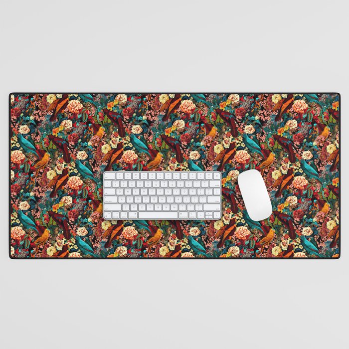 FLORAL AND BIRDS XVII Desk Mat Gallery Image 1