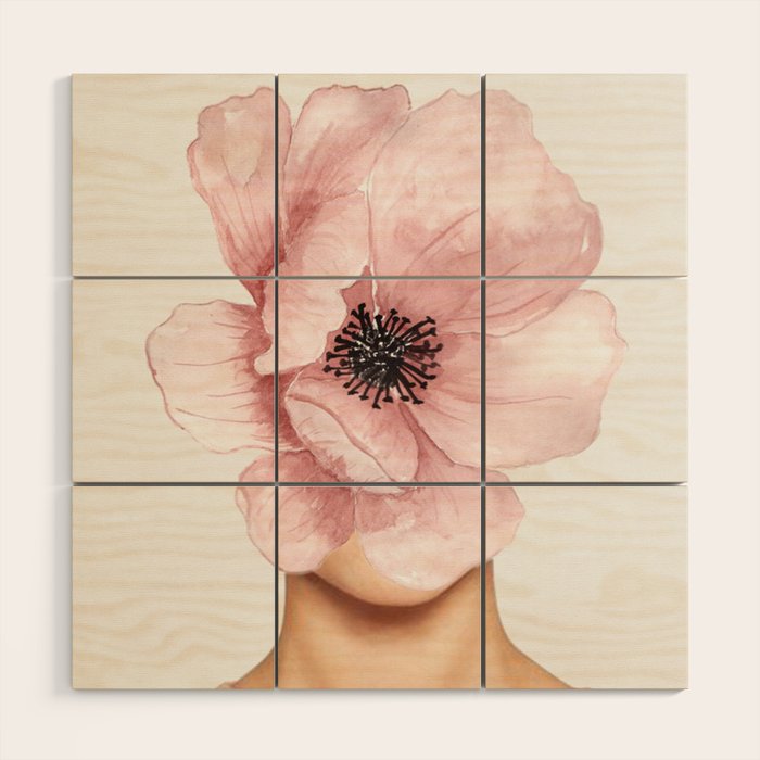 flower Wood Wall Art Gallery Image 1