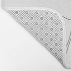 Minimal Line Art Woman with Flowers Bath Mat Gallery Image 2