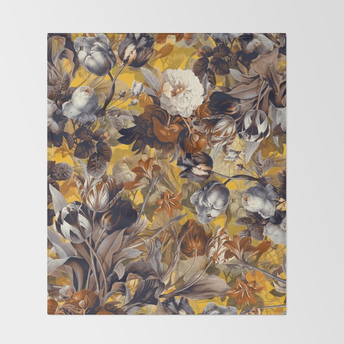 SUMMER BOTANICAL VII Throw Blanket Gallery Image 2