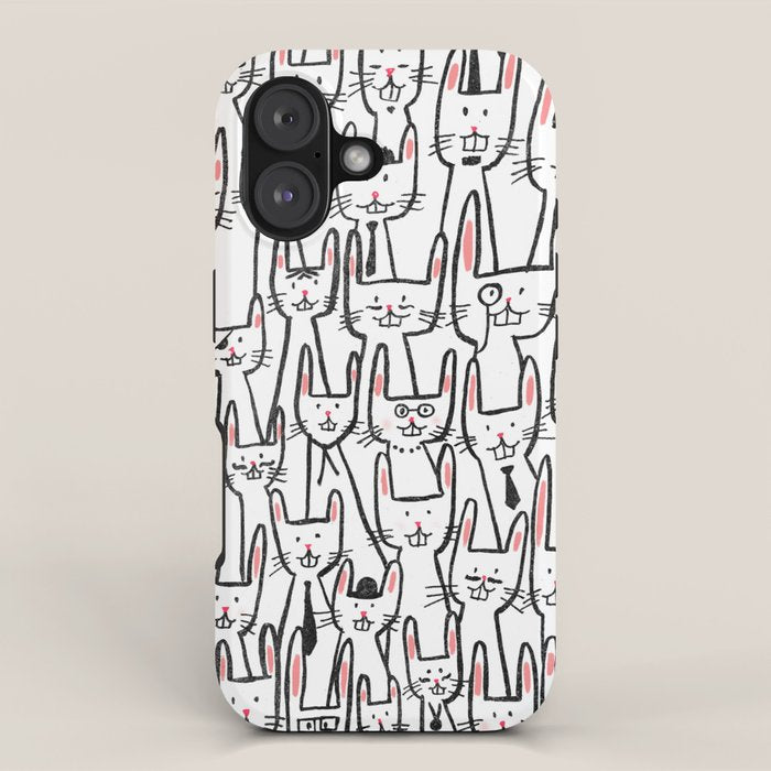 Bunny family iPhone Case Gallery Image 1