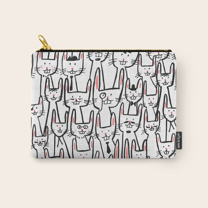 Bunny family Carry All Pouch Gallery Image 1