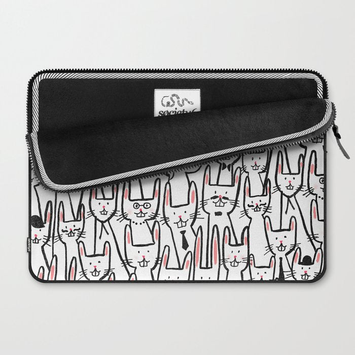 Bunny family Laptop Sleeve Gallery Image 2