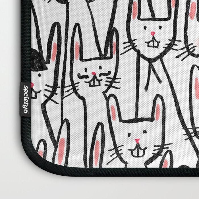 Bunny family Laptop Sleeve Gallery Image 3