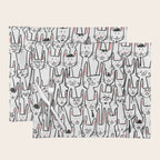 Bunny family Placemat Gallery Image 1