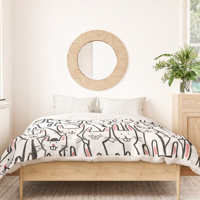 Bunny family Duvet Cover Gallery Image 3
