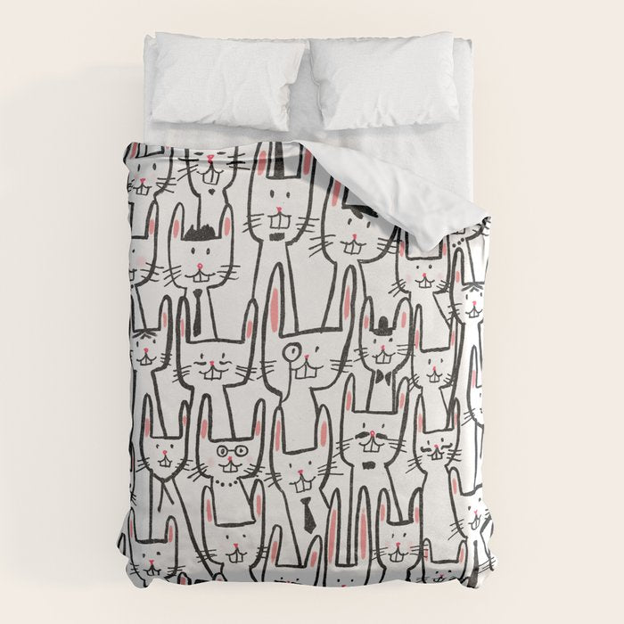 Bunny family Duvet Cover Gallery Image 1