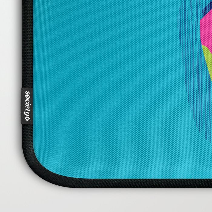Hard Core - memphis throwback retro neon tropical fruit dragonfruit exotic 1980s 80s style pop art Laptop Sleeve Gallery Image 3