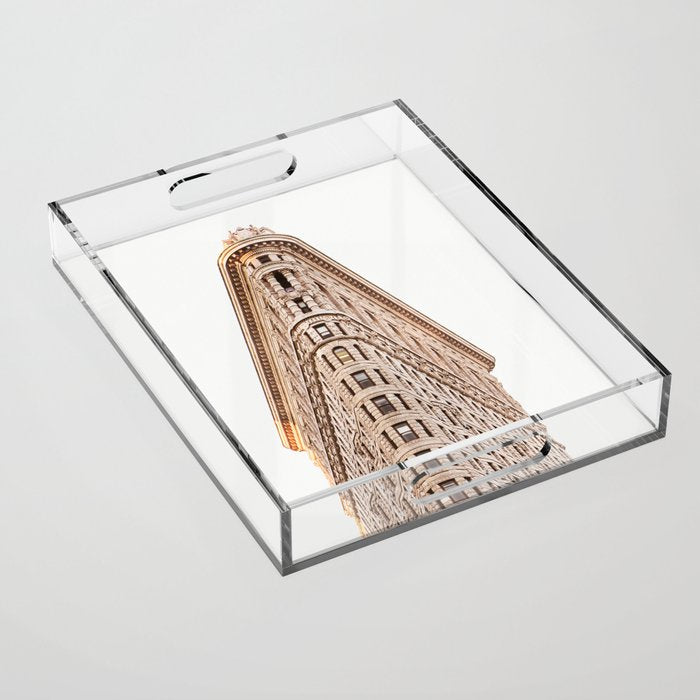 Flatiron Building - New York City Architecture Photography Acrylic Tray Gallery Image 1