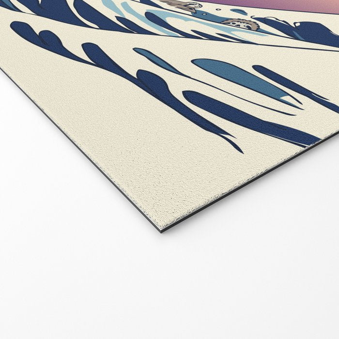 The Great Wave of Sloth Welcome Mat Gallery Image 2