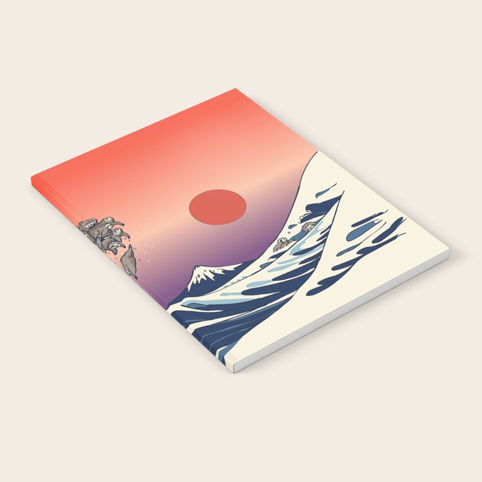 The Great Wave of Sloth Notebook Gallery Image 1