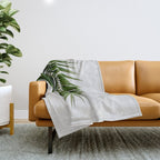 Palm Leaf I Throw Blanket Gallery Image 1