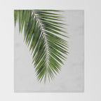 Palm Leaf I Throw Blanket Gallery Image 2