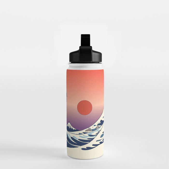 The Great Wave of Sloth Water Bottle Gallery Image 2