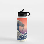 The Great Wave of Sloth Water Bottle Gallery Image 1