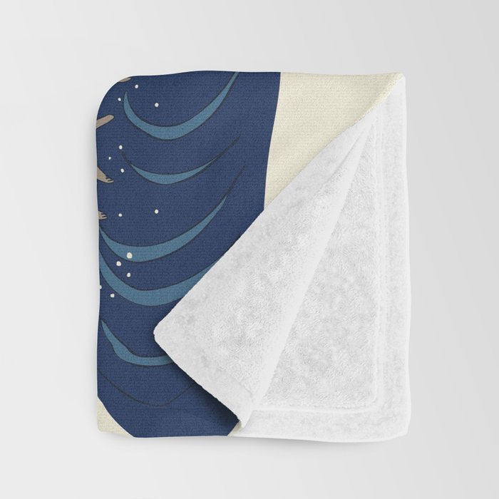 The Great Wave of Sloth Throw Blanket Gallery Image 3