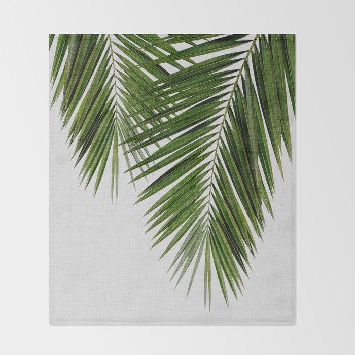 Palm Leaf II Throw Blanket Gallery Image 2