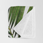 Palm Leaf III Throw Blanket Gallery Image 3