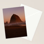 Haystack Rock Sunset II Stationery Card Gallery Image 2