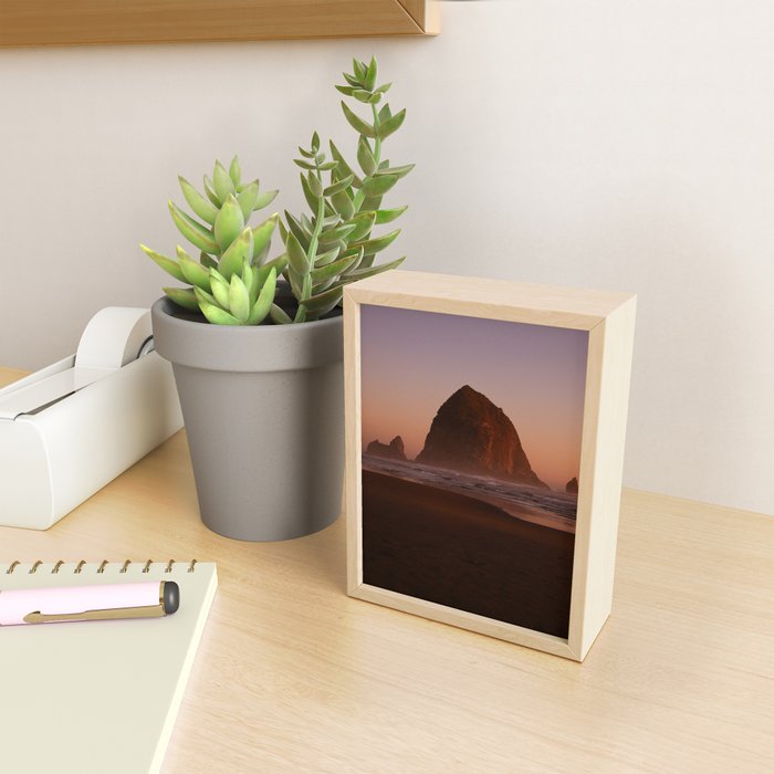 Haystack Rock Sunset II Mini Art Print Gallery Image 2