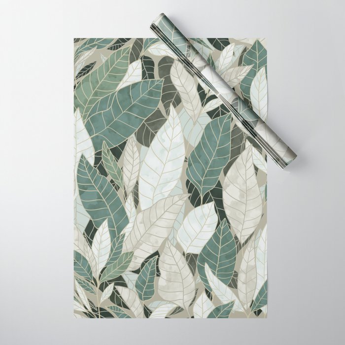 Gold forest Wrapping Paper Gallery Image 1
