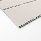 French Cream Linen Stripe Welcome Mat Gallery Image 2