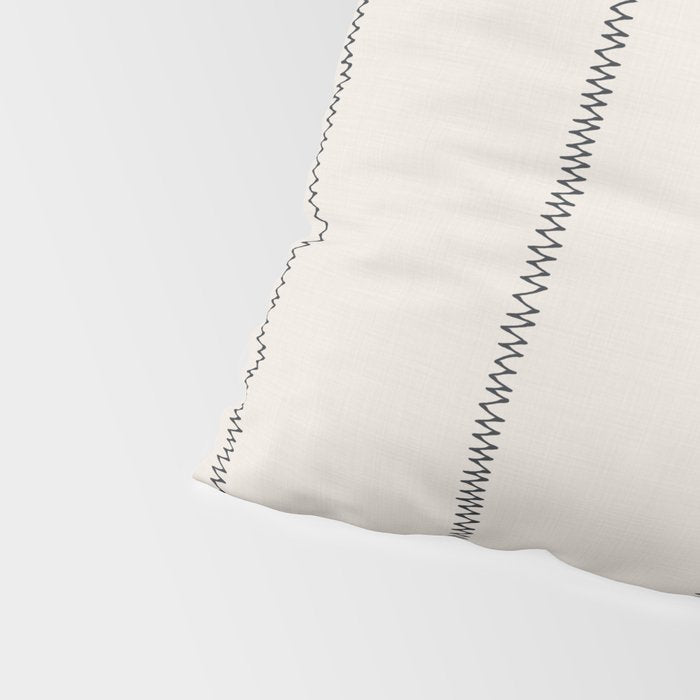 French Cream Linen Stripe Pillow Sham Gallery Image 4