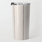 French Cream Linen Stripe Travel Mug Gallery Image 3
