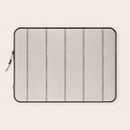 French Cream Linen Stripe Laptop Sleeve Gallery Image 1
