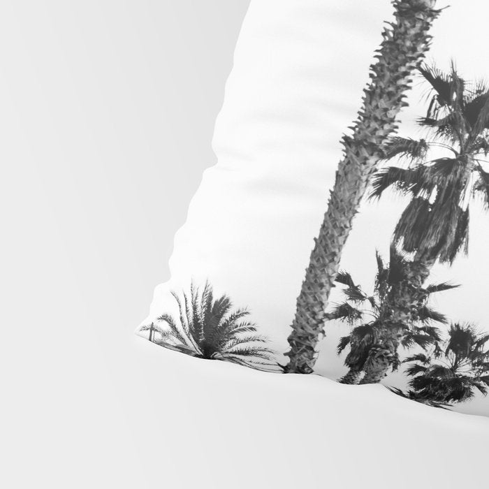 Playa de Valencia | Black and white photograph of the boulevard & beach | travel art Pillow Sham Gallery Image 4