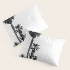Playa de Valencia | Black and white photograph of the boulevard & beach | travel art Pillow Sham Gallery Image 3
