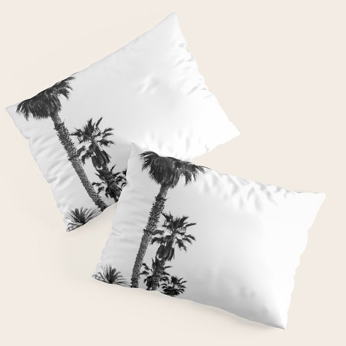 Playa de Valencia | Black and white photograph of the boulevard & beach | travel art Pillow Sham Gallery Image 3