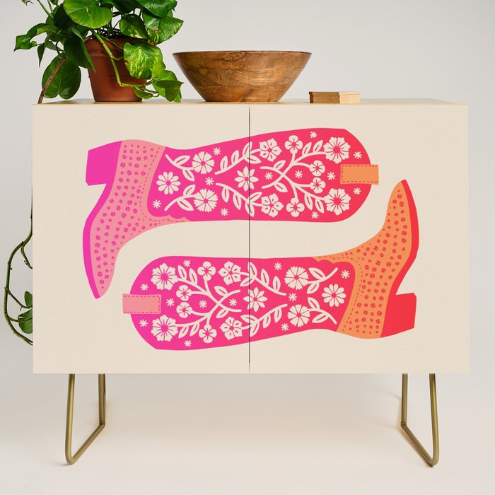 Cowgirl Boots â Hot Pink Ombre Credenza Gallery Image 1