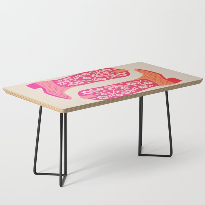 Cowgirl Boots â Hot Pink Ombre Coffee Table Gallery Image 1