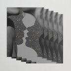 LOVE | glitter collage art | shadows | feelings | passion | sparkle art | glitter art | bling  Wrapping Paper Gallery Image 3